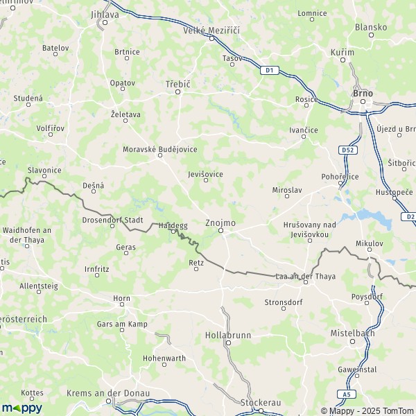 Plattegrond Znojmo Kaart Van Znojmo En Praktische Info Mappy