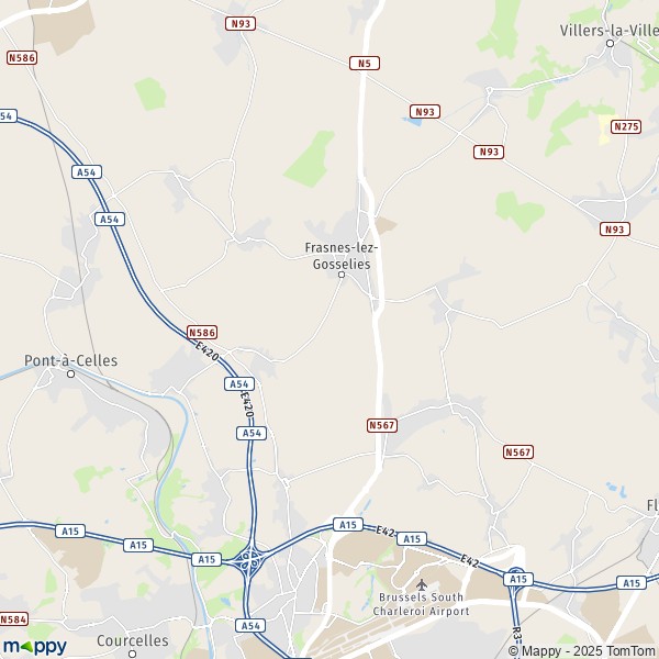 De kaart voor de stad 1470-6220 Les Bons Villers