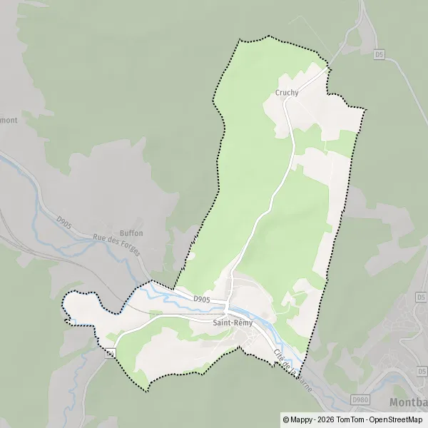 Plattegrond Saint-Rémy : kaart van Saint-Rémy (21500) en praktische info