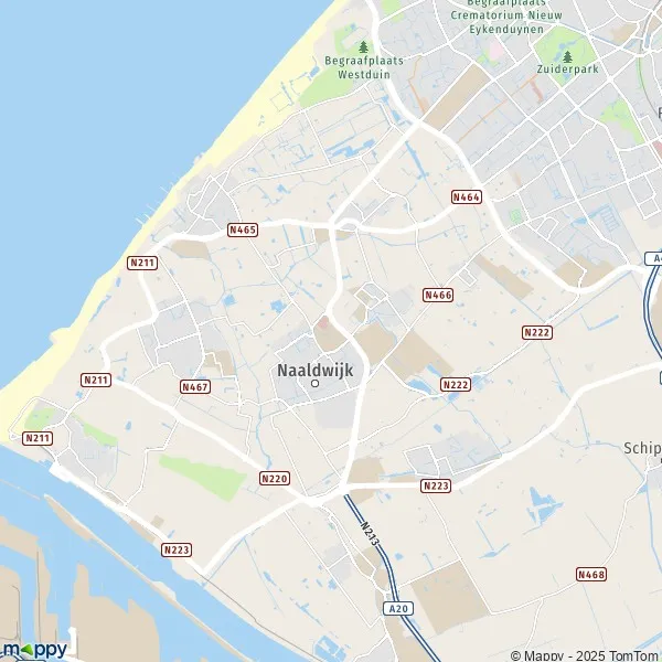 Plattegrond Westland kaart van Westland (2291) en praktische info