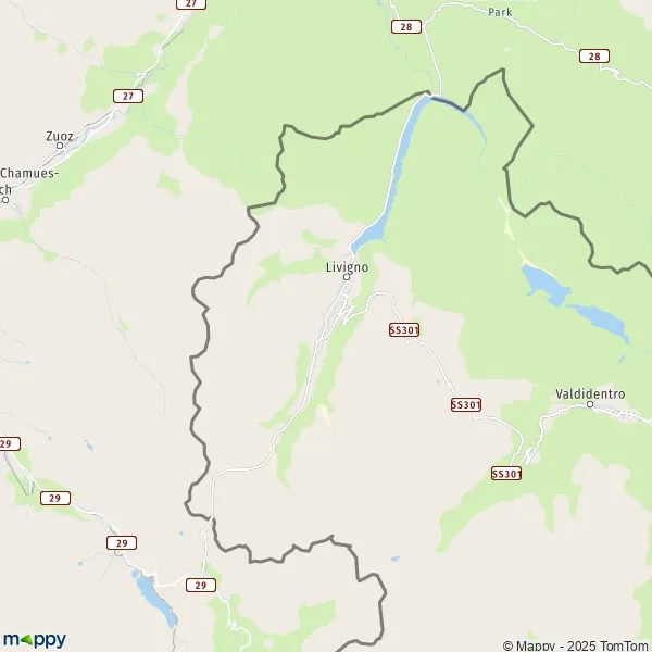 De kaart voor de stad Livigno 23041