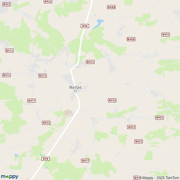 De kaart voor de stad 5070-5646 Mettet