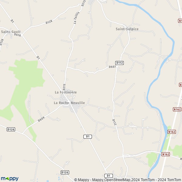 De kaart voor de stad Loigné-sur-Mayenne, 53200 La Roche-Neuville