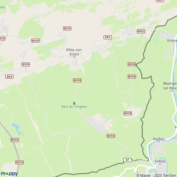 Plattegrond Viroinval kaart van Viroinval (5660) en praktische info