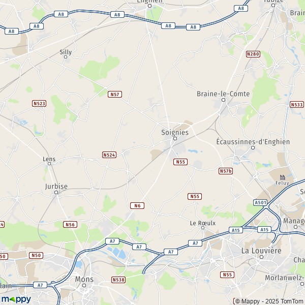 De kaart voor de stad 7020-7870 Zinnik