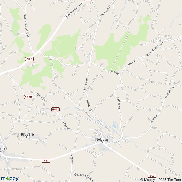 De kaart voor de stad 7862-7890 Vloesberg
