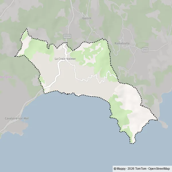 Plattegrond La Croix-Valmer : kaart van La Croix-Valmer (83420) en ...