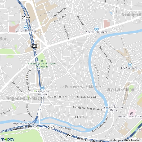 De kaart voor de stad Le Perreux-sur-Marne 94170