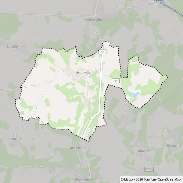 Plattegrond Arronville : kaart van Arronville (95810) en praktische info