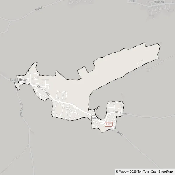 Plattegrond South Hetton : kaart van South Hetton, Durham DH6 2 en ...