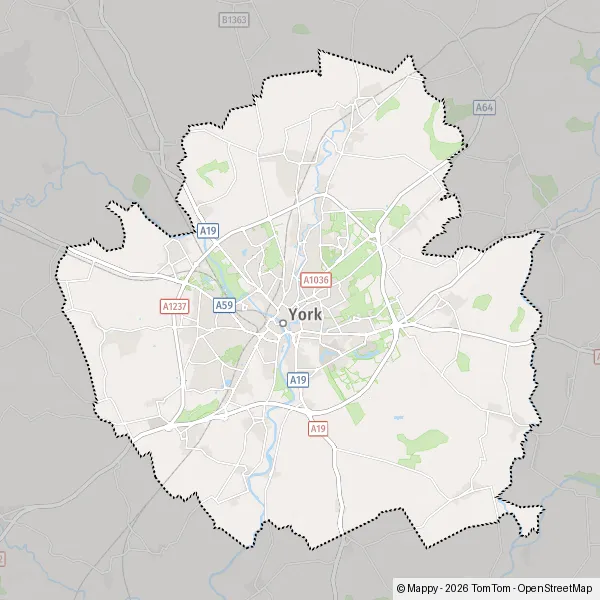 Plattegrond York : kaart van York (YO1 3) en praktische info
