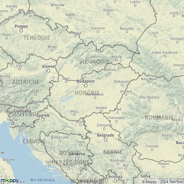 Plattegrond Hongarije Kaart Van Hongarije En Praktische Info Mappy