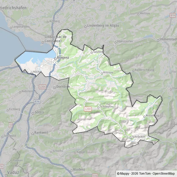 Plattegrond Bregenz: kaart van Bregenz en praktische info - Mappy