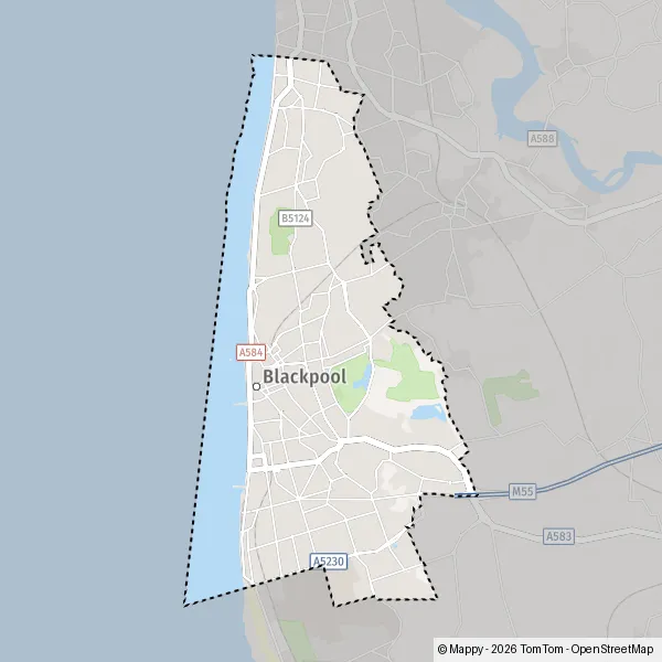 Plattegrond Blackpool: kaart van Blackpool en praktische info - Mappy