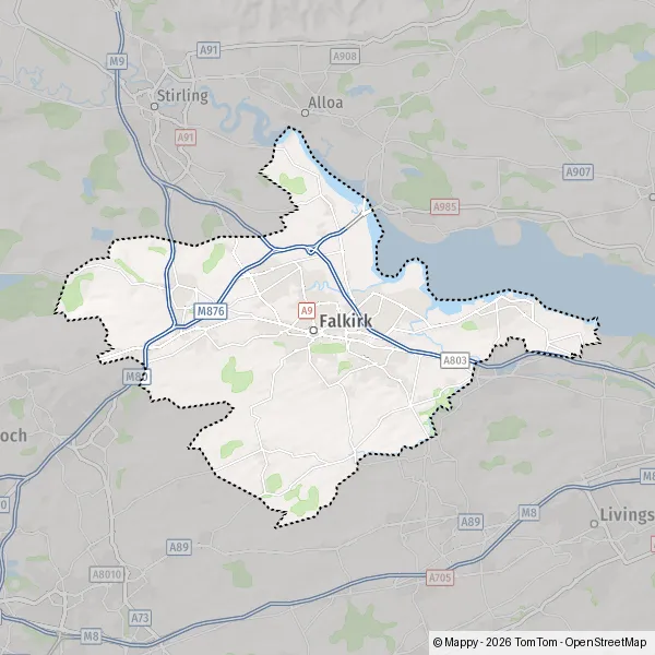 Plattegrond Falkirk: kaart van Falkirk en praktische info - Mappy