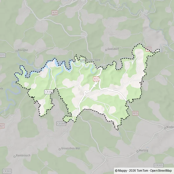 Plattegrond Esch-sur-Sûre : kaart van Esch-sur-Sûre (L-4650) en ...
